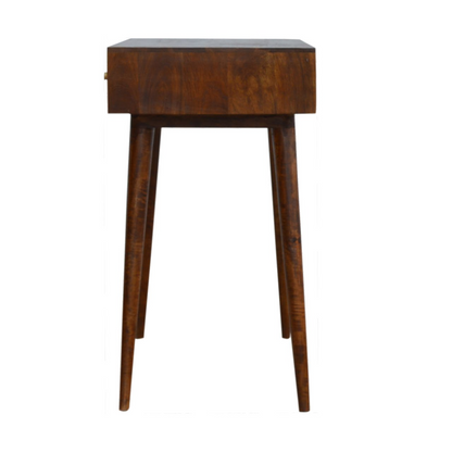 Chestnut Cube Console Table